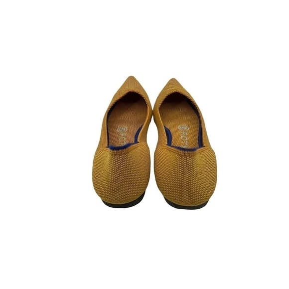 Rothy's Yellow Pointed Toe Slip On Ballet Flats Size 6 Women's - Picture 6 of 7